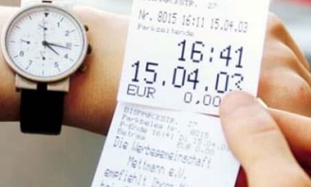 pay-on-foot receipt printing