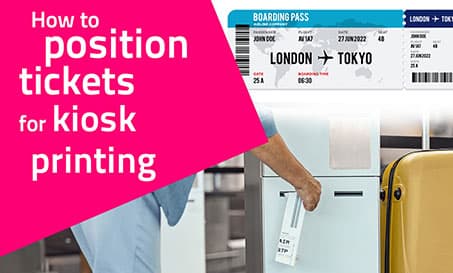 Ticket Positioning for Kiosk Printer
